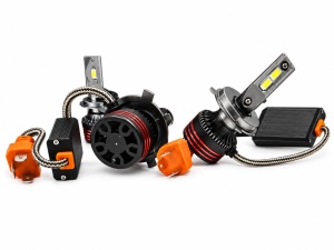 Becuri LED H4 Pro -set 2 bucati | Iluminare puternica pentru faruri