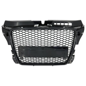 Grila Centrala compatibil cu AUDI A3 8P Facelift 2007-2012 RS Design Negru Lucios ATA3020