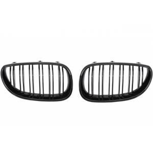 Grile Centrale compatibil cu BMW 5 Series E60 E61 2003-2009 Negru Lucios M Design ATA3420 - Img 2