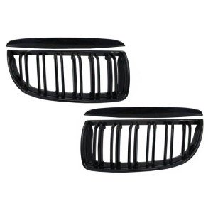 Grile Centrale Duble compatibil cu BMW Seria 3 E90 E91 Pre-LCI 2004-2008 M-Design Negru Lucios ATA3421