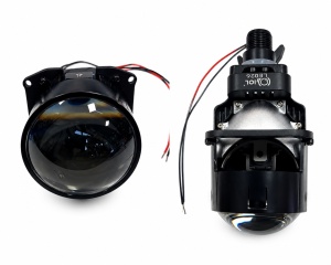 Kit 2 Lupe Bi-LED Auto 2.5" 6000K -Lumina Alba intensa ,Faza Scurta+Lunga