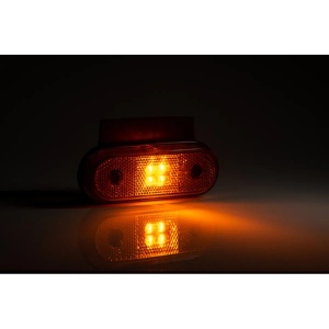 Lampa de gabarit LED 12-36V, galbenă cu reflector și suport unghiular cu cadru FT-020 ATA233577 - Img 2