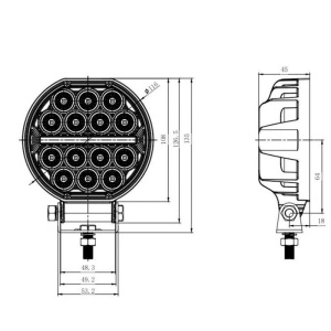 Proiector auto 14 leduri si banda led ATA02087