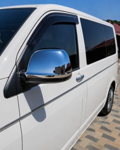 Set Paravanturi compatibil VW T5 , fata-spate (2buc)fumuriu transparent