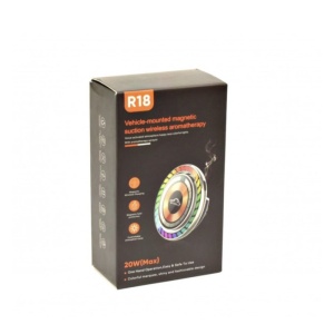 Suport Telefon Auto Magnetic R18 cu incarcare Wireless 20 W, Aromaterapie si Iluminare LED RGB - Img 5