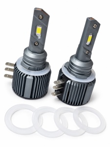Becuri LED auto H15, 6500K, lumină albă rece