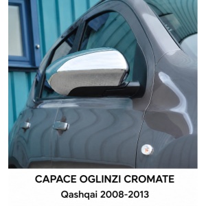 Capace oglinda cromate, NISSAN QASHQAI 2007-2013 ,INOX