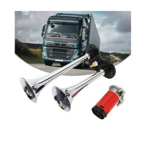 Claxon Auto, Goarne auto cu 2 pipe, 12V cu Compresor Electric, 150dB ATA3231 - Img 5