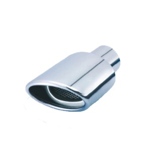 Ornament toba inox, oval 106x72mm, diam. intrare 60 mm, lungime 150mm ATA00098