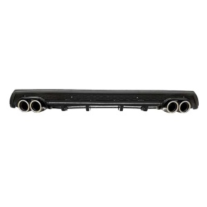 Prelungire bara spate universal , ELITE B Design, negru mat / lucios, ornamente toba rotunde