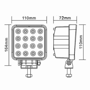 Proiector LED Auto Offroad 4D 45W 3340 Lumeni ATA02231 - Img 2