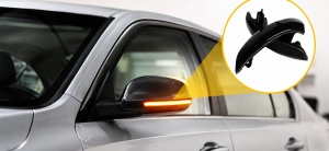 Semnalizari oglinda led fumurie, functie dinamica si pozitie VW Golf 5 Golf plus Passat B5.5 +B6, Sharan - Img 3
