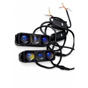 Set Proiectoare Bi-LED E06L 85W 9-30V cu Lentila- Faza Scurta si Faza Lunga - Img 3