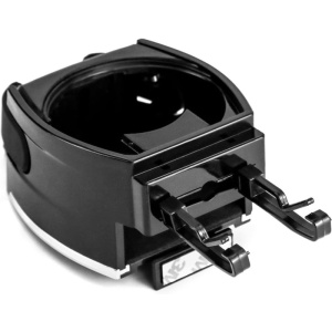 Suport Auto 2 in 1 pentru Pahar si Telefon Prindere Grila Reglabil Negru ATA3139 - Img 3