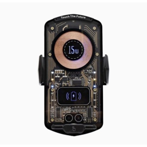 Suport Telefon Auto A6 cu Incarcare Wireless 15W si Touch Control