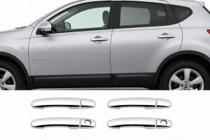 Capace manere cromate auto exterior compatibil Nissan Qashqai 2007+,Nichel