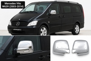 Capace oglinda cromate compatibil MECEDES VITO 639 2010-2014,inox