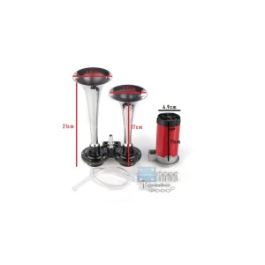 Claxon Auto, Goarne auto cu 2 pipe, 12V cu Compresor Electric, 150dB ATA3231 - Img 2