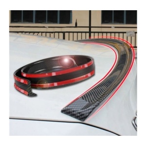 Eleron auto universal din cauciuc tip M Carbon Design lungime 150 cm x 3.5 cm latime cu capete din plastic ATA2734 - Img 2