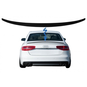 Eleron Portbagaj compatibil cu AUDI A4 B8 2012-3016,S4 Style Negru Mat ATA2824
