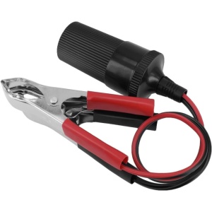 Extensie mufa de bricheta auto, cu cleme pentru baterie, 12-24V ATA3201 - Img 2