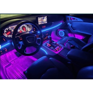 Kit auto 18 in 1, lumini ambientale RGB, benzi acrilice 5 buc, 12 buc iluminat portiere, manere, bord ATA01645