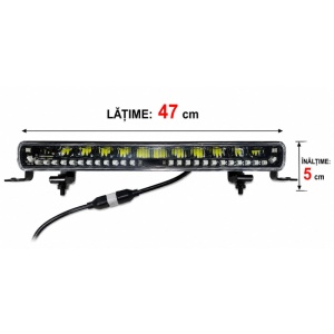 LED Bar auto 47 cm – Lumină combinată Spot + Flood | 12V/24V - Img 4