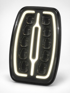 Proiector LED Universal ,12-24V, lumina LED frontala + pozitie(rece+galben) 55W/13.5W
