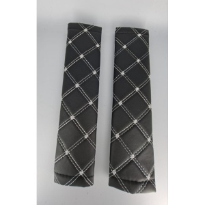 Set centura piele Ecologica Negru/Alb