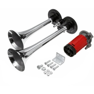 Claxon Auto, Goarne auto cu 2 pipe, 12V cu Compresor Electric, 150dB ATA3231