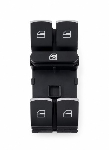 Comutator/buton actionare geamuri electirce,compatibil cu grupul VAG Volkswagen Tiguan, Passat B6/CC, Golf sau Jetta