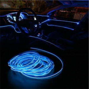 Fir cu neon 2 Metri, 12V culoare albastra ATA3126 - Img 3