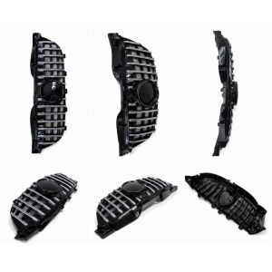 Grilă față Mercedes Sprinter 2006–2012, negru lucios cu inserții cromate - Img 3