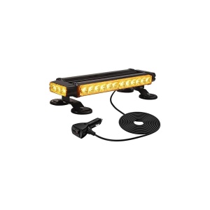 Mini rampa girofar lungime 40 cm, LED, cu magnet, culoare portocalie ATA00983