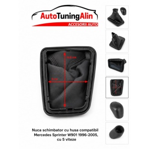 Nuca schimbator cu husa compatibil Mercedes Sprinter W901 1996-2005, cu 5 viteze - Img 4