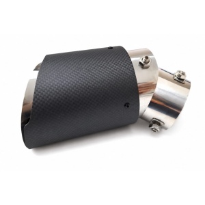 Ornament Toba Esapament Flexibil,din inox cu finisaj carbon Universal - Img 2