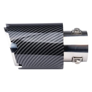 Ornament toba inox, Finisaj Carbon Lucios, diam. iesire 90 mm ATA00096 - Img 2
