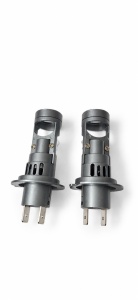 Set becuri LED H7 cu lupă integrată, 180 W, 20.000 lm, 6000 K, 12 V