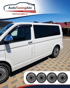 Set capace Jante 16R Negru cu Argintiu - Img 2