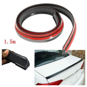 Eleron auto universal din cauciuc tip M negru lungime 150 cm x 3 cm latime cu capete din plastic ATA2736 - Img 2