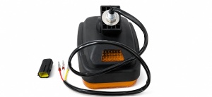 Proiector LED auto multifuncțional 12-80V lumina alba si semnalizare portocalie - Img 2