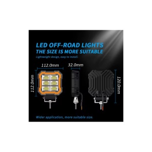 Proiector LED de lucru 12V–24V pentru auto, camion, off-road, tractor, SUV 4x4 – Spotlight ATA02230 - Img 2