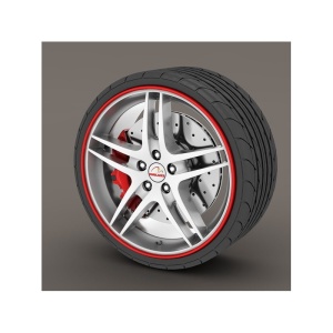Rola protectie buza jante auto, 8 m, culoare rosie ATA00971