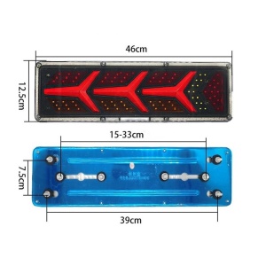 Set 2 lampi led cu neon si semnalizare dinamica 24v ATA01374 - Img 4