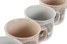 Cană ceramică elegantă cu model Copacul Vieții 220 ml - Img 3