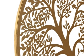 Decor elegant din metal auriu cu Copacul Vieții de 40cm - Img 2