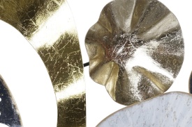 Decorațiune abstractă elegantă de culoare auriu alb negru - Img 3