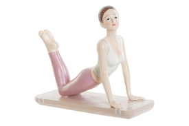 Figurină elegantă decorativă femeie yoga simbol al echilibrului și relaxării