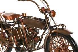 Machetă decorativă din metal motocicletă vintage - Img 2