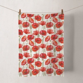 Prosop bucătărie Poppy all over white